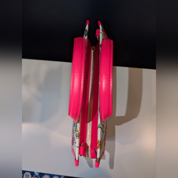 NWT Authentic Gucci Floral Cabas Shoulder Tote With Hot Pink Leather Accents - Picture 10 of 12